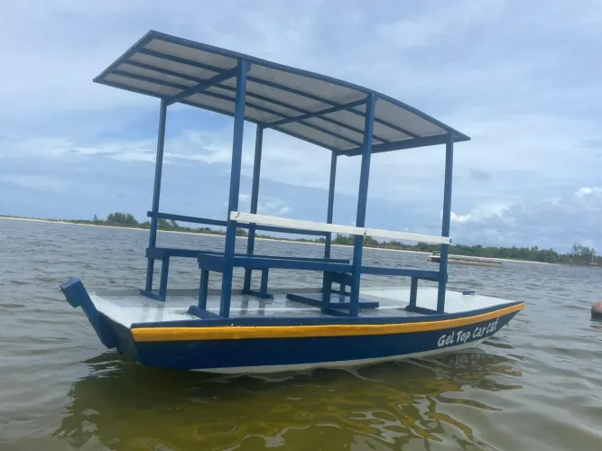 Jangada toda em fibra