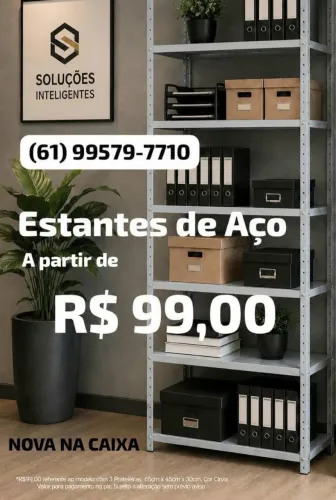 Kit Prateleiras Reguláveis + Colunas inteiras | Somente Produtos Novos