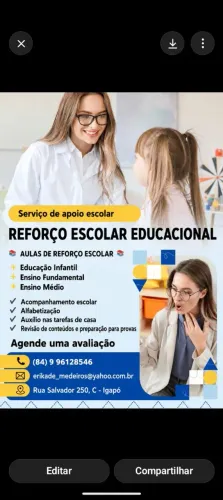 Aulas de Reforço.