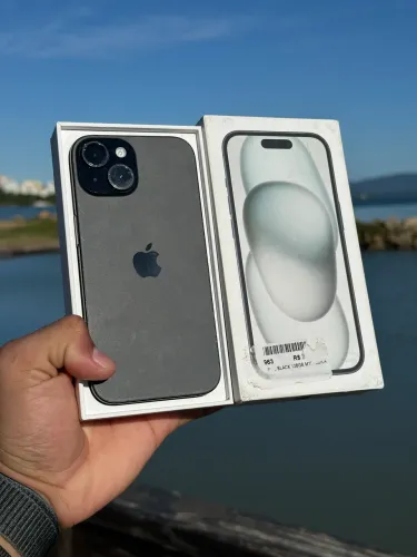iPhone 15 128GB - Preto || 86% Bateria