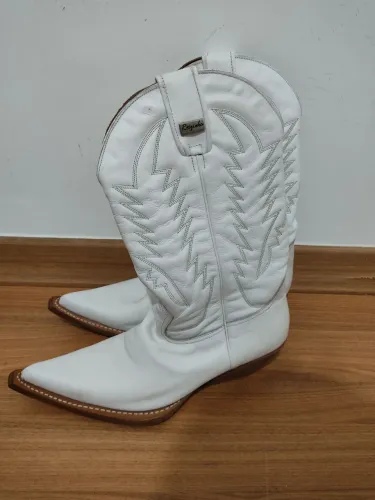 Bota cowgirl branca