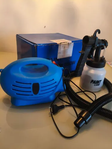 Compressor de pintura portátil 660w - parte lisa em 15 minutos