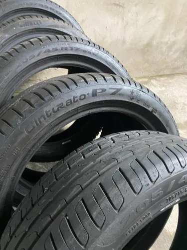 São 6 Pneus novos 205/45R17 P7 Pirelli runflat