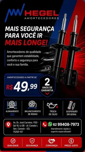 AMORTECEDORES ORIGINAIS A GÁS REMANUFATURADO COM 2 ANOS DE GARANTIA