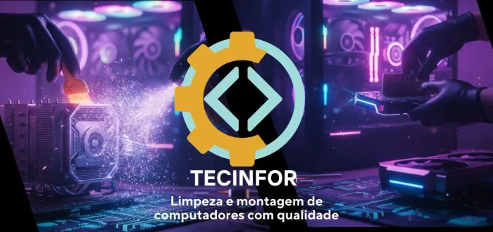 Computador limpeza e montagem 