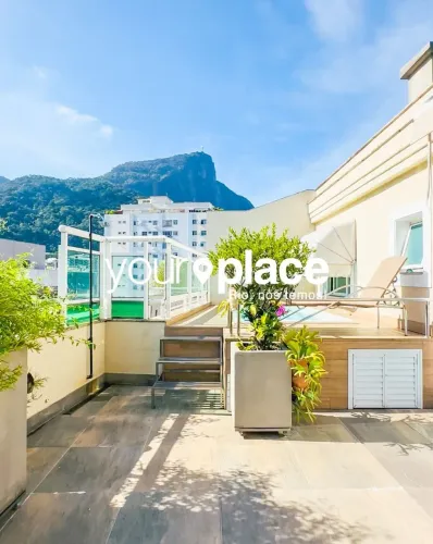 Raridade - Cobertura Jardim Botânico, 256m2, reformada, pronta para morar, Vista Cristo, V