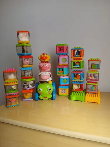 Lote - Peek a Blocks Fisher-price Original - para bebês