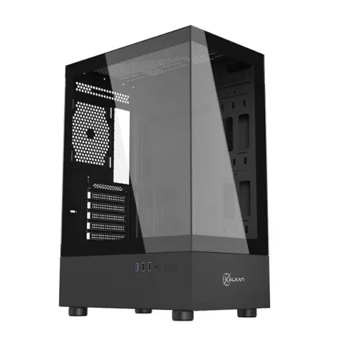 Gabinete Gamer Avalon Pro - Kalkan - Estilo aquario vertical