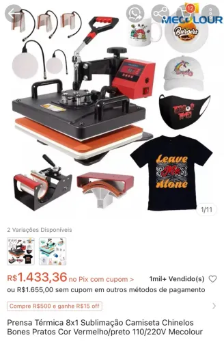Máquina de estampa de camisa