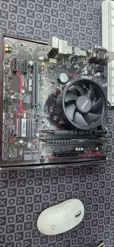 Kit com processador, placa mãe e memória ram