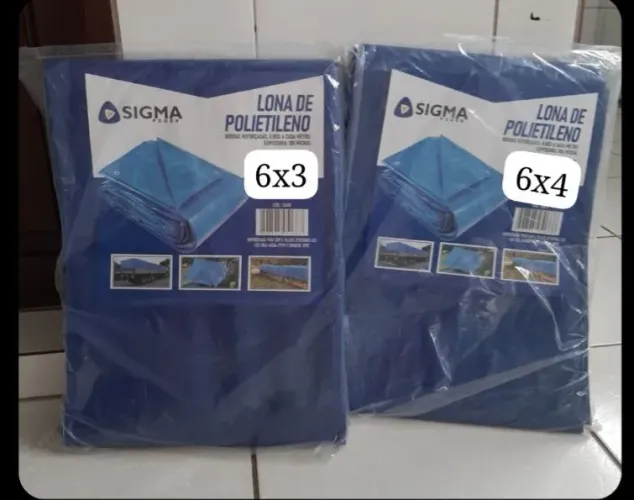 Lonas 6x3 e 6x4 polietileno 