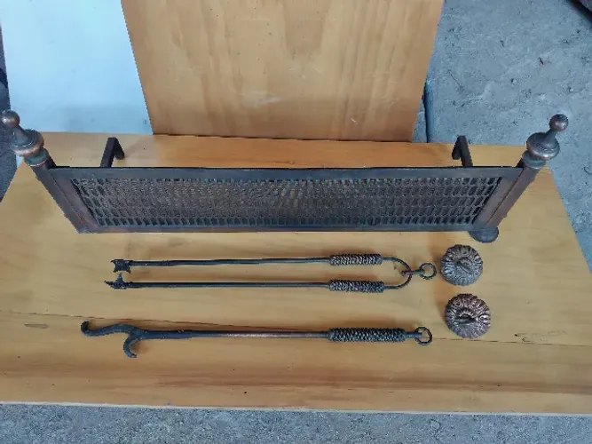 Tela de proteção de lareira