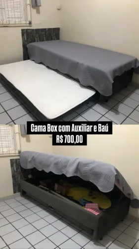 Cama Box + Auxiliar + Baú