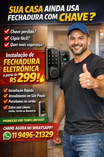? SUA CASA AINDA USA FECHADURA COM CHAVE?