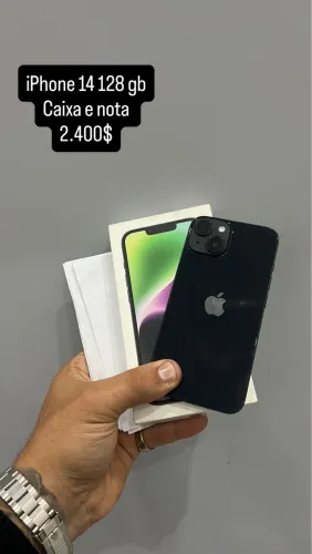 iPhone 14 128 gb caixa e nota fiscal