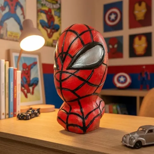 Cofre de gesso homem aranha decoração