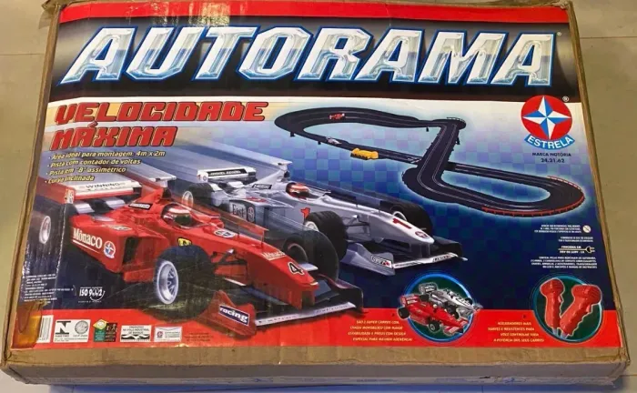 Autorama Estrela Velocidade Máxima pista grande área montagem 4x2