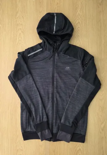 jaqueta esportiva kalenji cinza g