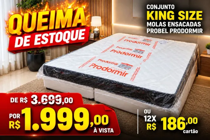 Excelente oferta de Cama box King com Frete grátis!!