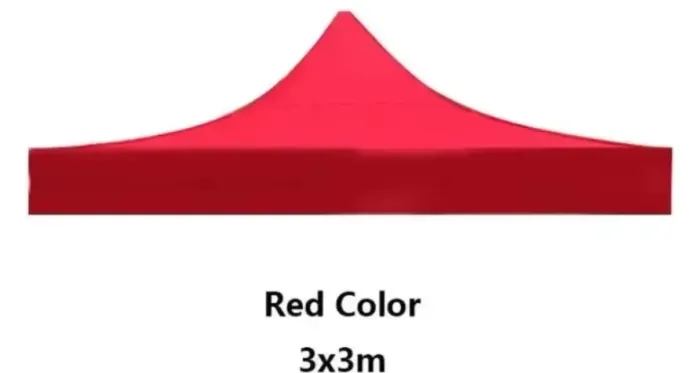 Lona para tenda em Nylon 3,00 x 3,00 Vermelha