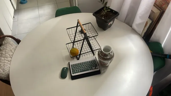 Mesa de jantar redonda + cadeiras