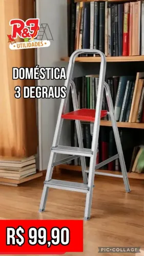 Escada Doméstica 3 degraus