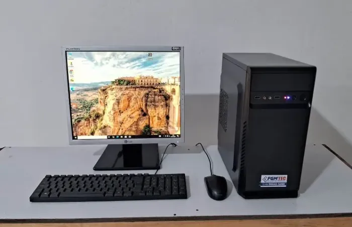 Pc Cpu Comutador Completo Intel 4GB, HD 320GB, Monitor 17 LG, Teclado e Mouse, Wind 10 Pro