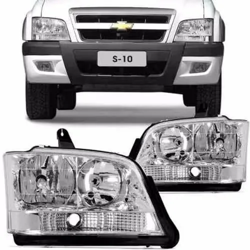 Farol s10 blazer 2001 / 2011 pisca branco