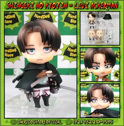 Levi Ackerman Action Figure NerdDog Store Mikasa Eren Shingeki no Kiojyn Attack on Titan