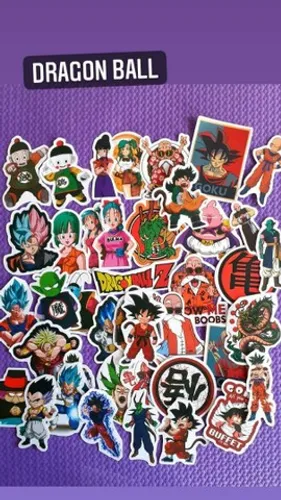 KIT 7 ADESIVOS DRAGON BALL