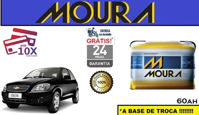 Bateria Moura Chevrolet Celta 60Ah 12v