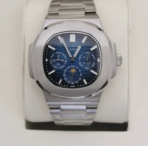 Relógio Patek Philippe Nautilus Fases da Lua Automático Novo