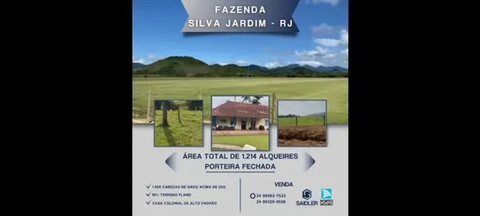 Fazenda na região de Bom Jardim RJ