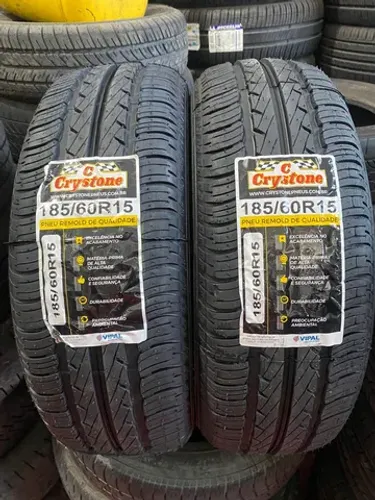 Pneu remolde Crystone 185/60/15 (melhor remolde do Brasil)