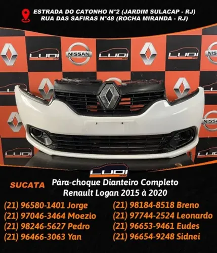 Pára-choque Dianteiro Completo Renault Logan 2015 à 2020