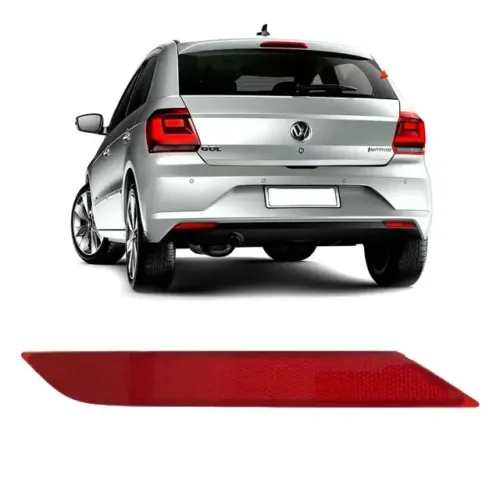 Lanterna Parachoque Volkswagen Gol G7 2017 / 2018 - Traseiro Vermelho D/E - Refletiva