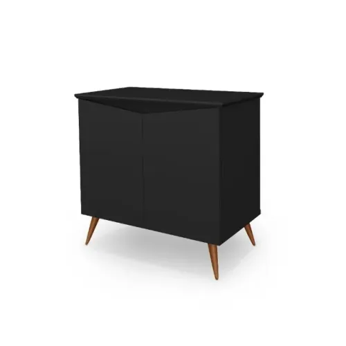 Promoção! Aparador Encanto 2P Preto Até 12x - Frete Grátis