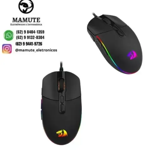 Mouse Gamer Redragon Invader M719 Rgb Com Fio Gaming