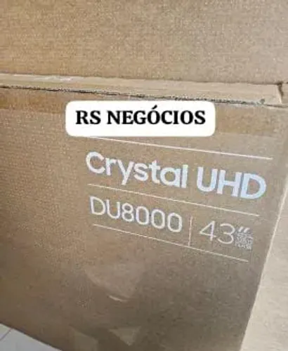 Smart TV 43 Samsung DU8000, Lacrada + NF (Até 12
