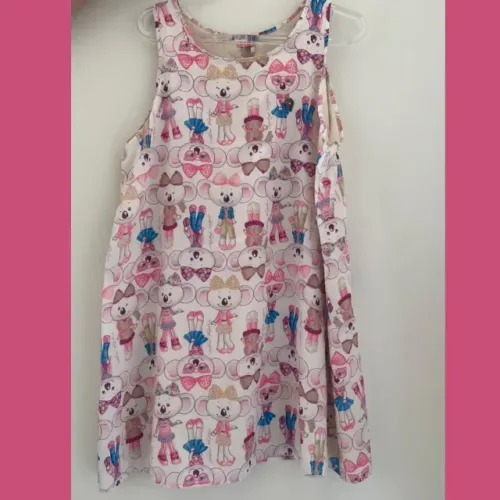 Vestido forrado da marca Lilica Ripilica Tamanho