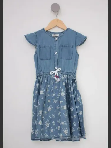 Vestido sarja infantil novo tricknick tam 7