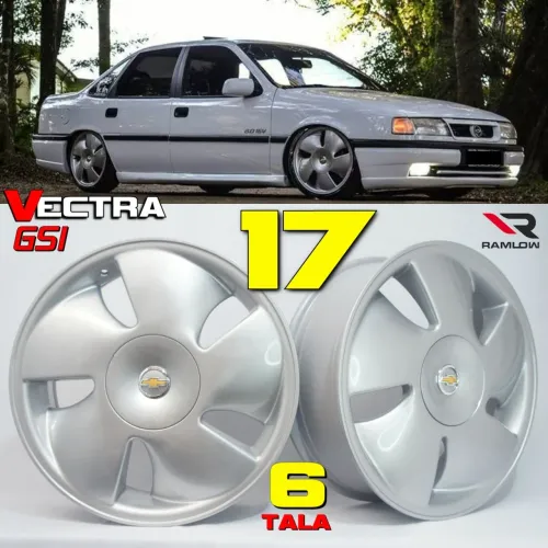 Roda aro 17 Chevrolet vectra gsi prata 4x100 jogo