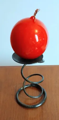Porta Vela em Ferro Envelhecido (castiçal)