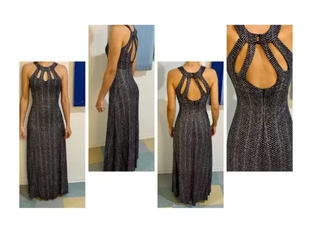 Vestido em Lurex Glitter muito Brilho e Glamour tem Forro Para casamento, festa, formatura
