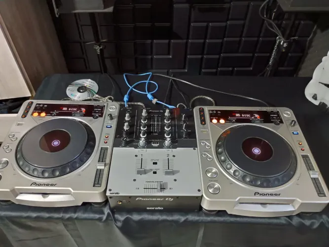 Par de CDJs Pioneer CDJ-800 MKII