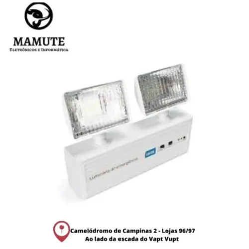 Luminária De Emergência 6500k Bivolt 8w Luatek Lk-731