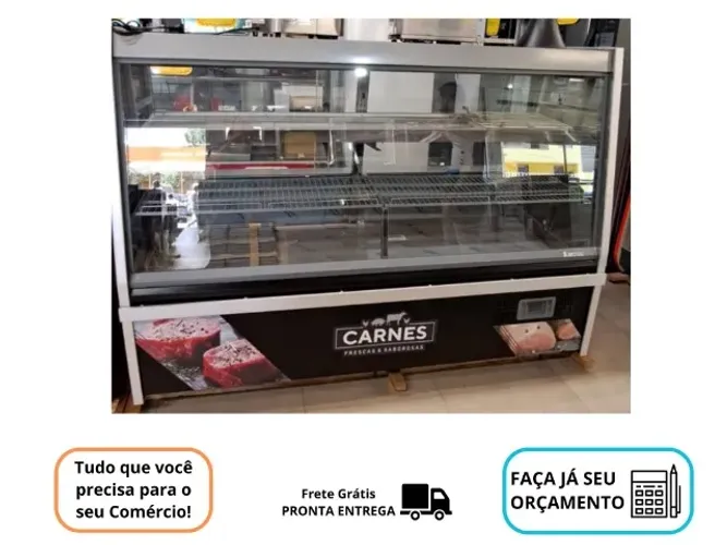 Balcao de Açougue Gelopar Novo 220v Preto