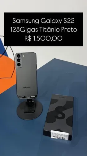 Samsung Galaxy S22 128GB Titânio Preto | Loja Física |