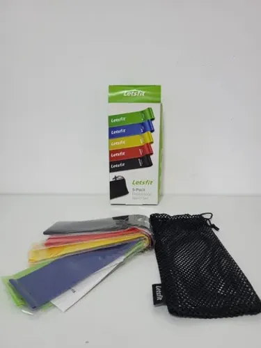 Conjunto de Bandas de Resistência LetsFit JSD01-Tamanho 60cm x 5cm (comprimento x largura)
