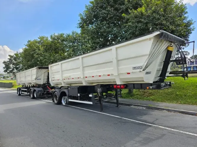 Rodocaçamba Randon Ano 20 Dolly Reto lona Fácil Rodado Disco Sem pneus